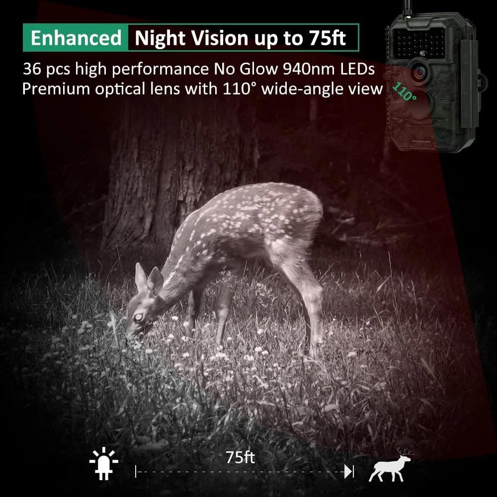 Trail Camera WiFi 60MP 4K