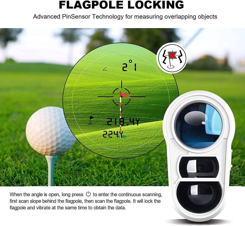 Laser Golf/Hunting Rangefinder, 1200 Yards