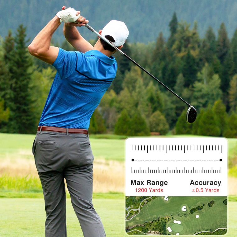 Laser Golf/Hunting Rangefinder, 1200 Yards